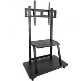 TooQ FS20101M-B Suporte de chão ajustável com rodas para TVs de 37 a 100 polegadas/até 150 kg