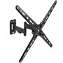 TooQ LP1356TN-B Suporte de parede extensível/giratório/inclinável para TVs de 13 a 55 polegadas/até 25 kg