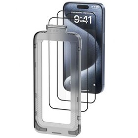 Protetor de ecrã em Vidro Temperado Vention KUKTCC-20 para iPhone 15 Plus + Ferramenta de Instalação Anti-pó