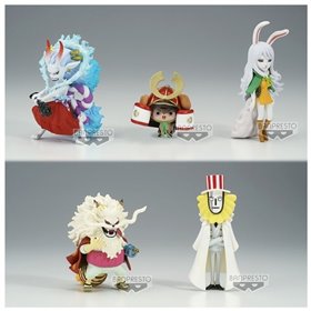 Banpresto figura de uma peça mundo colecionável wanokuni onigashima 7 cm unidade aleatória
