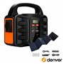 Bateria Portátil 155W 42000mAh C/ Painel Solar DENVER