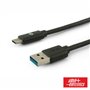 Cabo Usb-A 3.0 Macho / Usb-C 1M Preto Alpha