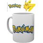 Caneca 320ml abysse pokemon logo & pikachu