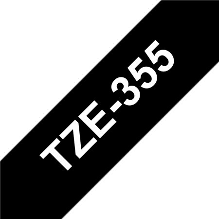 Brother TZe355 Cinta Laminada de Etiquetas - Compatível