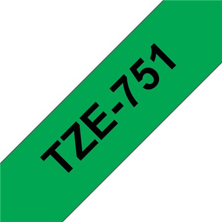 Brother TZe751 Cinta Laminada de Etiquetas - Compatível