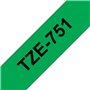 Brother TZe751 Cinta Laminada de Etiquetas - Compatível